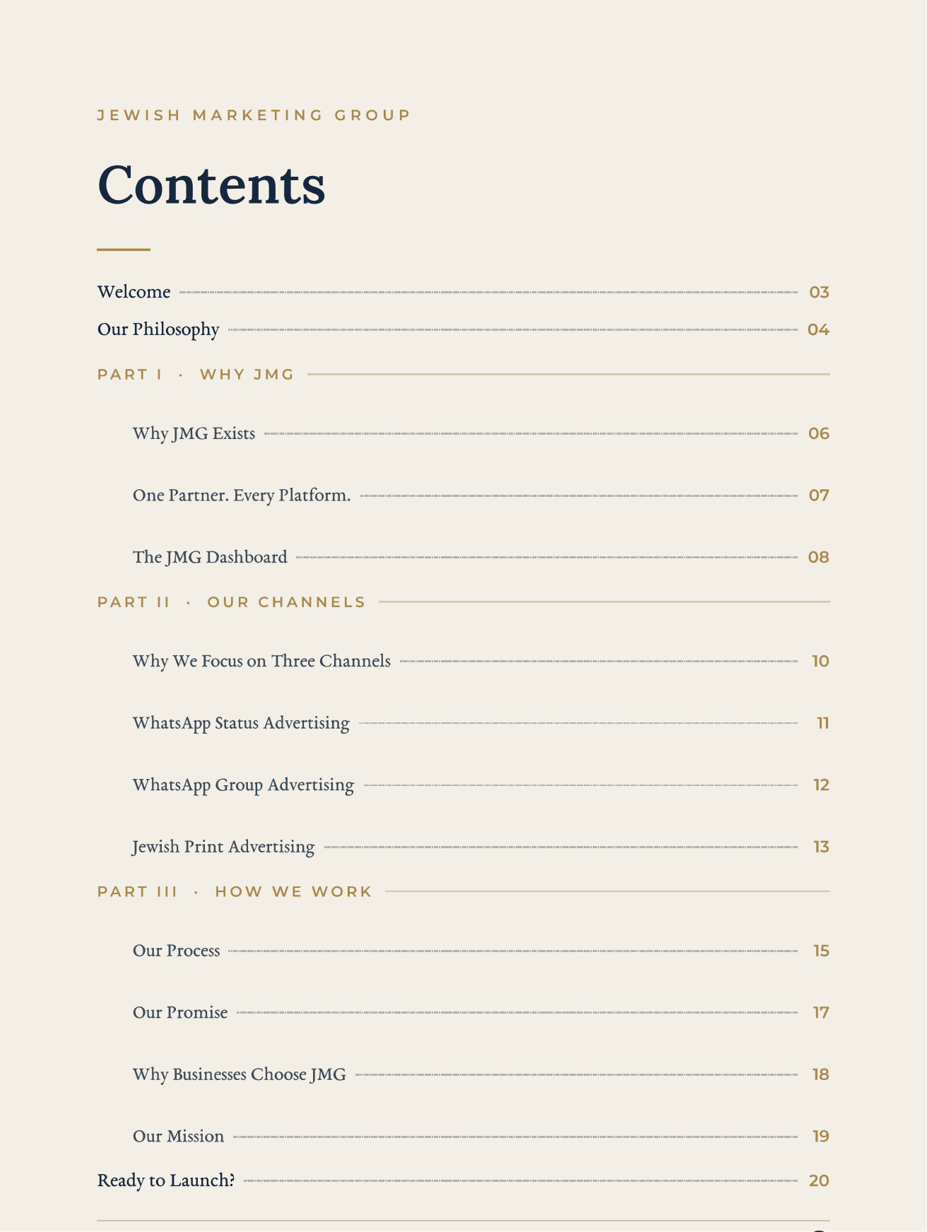 JMG media kit, page 2 of 21